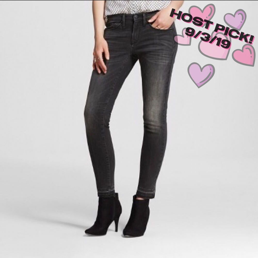 HP! MOSSIMO MID RISE BLACK SKINNY JEANS